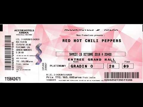 Red Hot Chili Peppers ~ October 15, 2016 ~ AccorHotels Arena ~ Paris, France