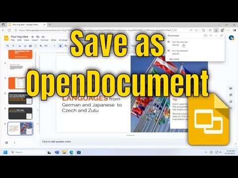 How To Download Google Slide Presentation as OpenDocument File (.odp) [Guide]