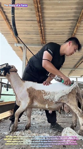 Watch a Pro Clip a Sheep with Electric Wool Shears! 🐑✂️