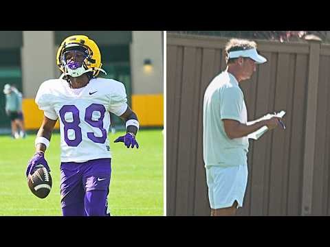 LSU Practice HIGHLIGHTS: INSIDE Look at Kiffin’s Offense