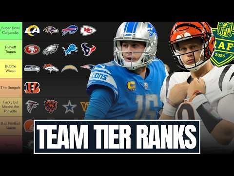 NFL Tier List: Ranking ALL 32 Teams Before the 2026 NFL Draft