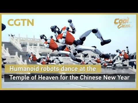 Humanoid robots dance at the Temple of Heaven for the Chinese New Year#coolchina