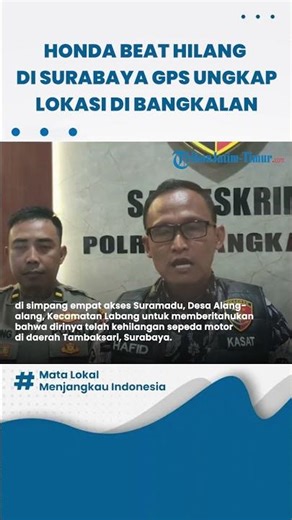 Honda Beat Hilang di Surabaya, GPS Ungkap Lokasi di Bangkalan