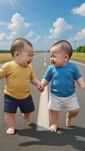 Funny Baby Slap 😂 | Naughty Babies Fight on Road 🤭 | Cute & Funny Moments ❤️