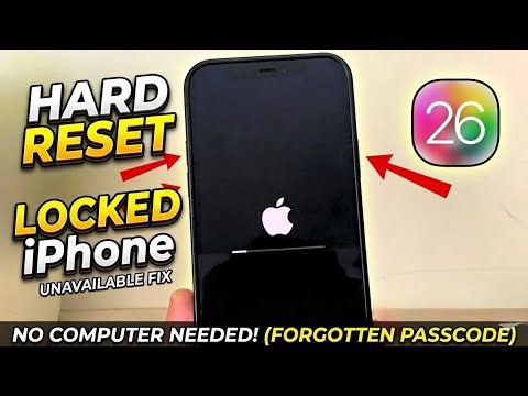 How To Hard Reset A Screen Locked iPhone - Fix iCloud Locked- Passcode Locked iPhone ( All models)