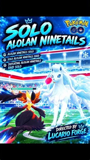 Solo Alolan Ninetails raid in Pokemon Go 2026 ❄ #viral #trendingshorts #trending #shorts #short #fyp