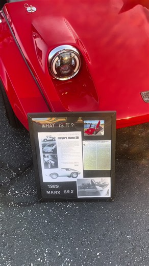 The Ultra Rare 1969 Meyers Manx SR is inspired by a dune buggy for the street 👍 #manxsr #meyersmanx #dunebuggy #lambodoors #classiccar