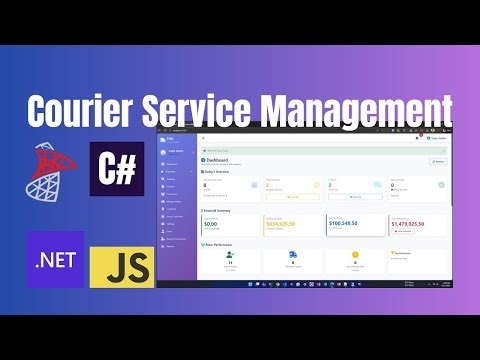 Courier Management Software in ASP.NET MVC (.NET) + SQL Server | Shipment Tracking System | Demo