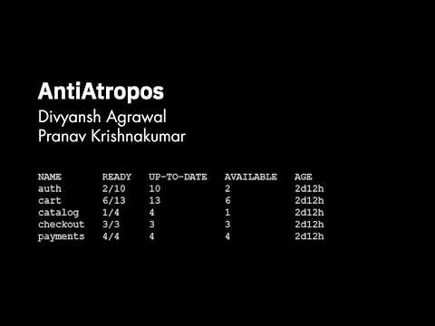 AntiAtropos Demo - Autonomous Self Learning SRE Agent