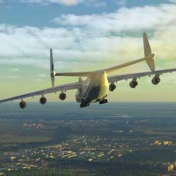 POV Landing Gear View Incredible Touchdown of the Antonov