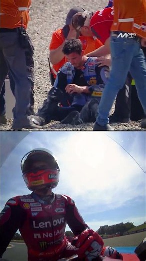 Marc Marquez reacts to brother Alex crashing out in Assen Practice! 😱