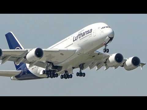 60 MINUTES PURE AVIATION - AIRBUS A380 WING WAVE, Boeing 747 ... (4K)