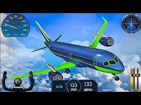 Flight Airplane ✈️ City Pilot Simulator 3D || Boeing 747 Crash Emergency Landing - Android Gameplay