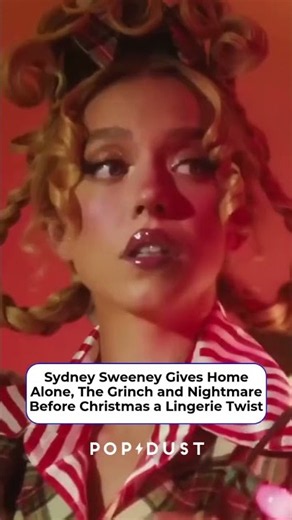 Sydney Sweeney is getting into the holiday spirit 🎄 Her lingerie brand Syrn’s holiday campaign
