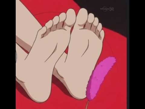 anime feet tickling scene