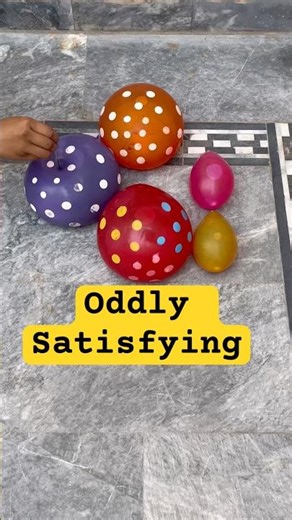 OddlySatisfying 🎈 Rainbow Balloon Pop ASMR 🌈 | Color Explosion #Shorts #poppballons #satisfying