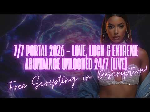 7/7 PORTAL 2026 – LOVE, LUCK & EXTREME ABUNDANCE UNLOCKED 24/7 (LIVE)