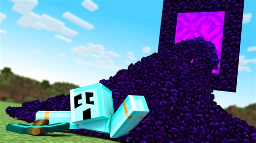 Surviving a Minecraft world made of one million obsidian