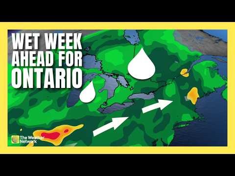 Two Separate Waves of Rainfall Head for Ontario | #forecast