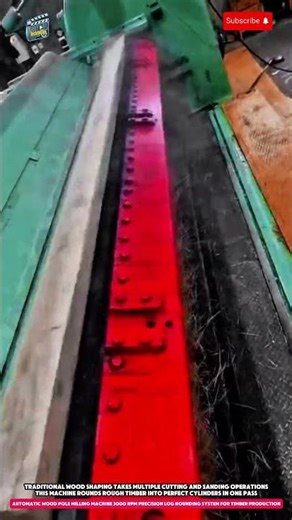 Automatic Wood Pole Milling Machine 3000 RPM Precision Log Rounding System for Timber Production