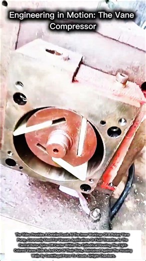 How a Rotary Vane Compressor Works: Engineering Explained! ⚙️