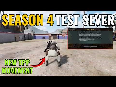 Season 4 Test Server Cod Mobile 2026 | Codm New Tpp Movement Leak | Global & CN Version.