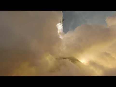 SLOW MO! SpaceX Starship Launch - Engine Cam