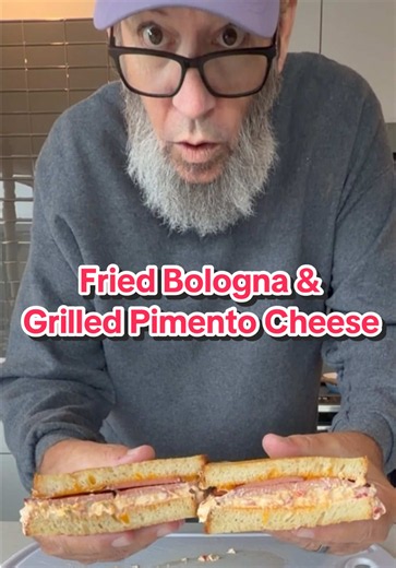 Fried Bologna & Grilled Pimento Cheese Sandwich Recipe