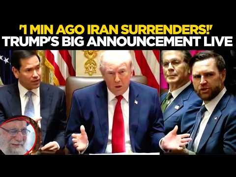 TRUMP IRAN ANNOUNCEMENT LIVE | President Trump Makes Major Statement From The White House | Trump