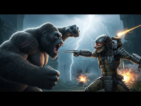 Who Truly Wins? KING KONG vs PREDATOR in a No-Holds-Barred Battle!