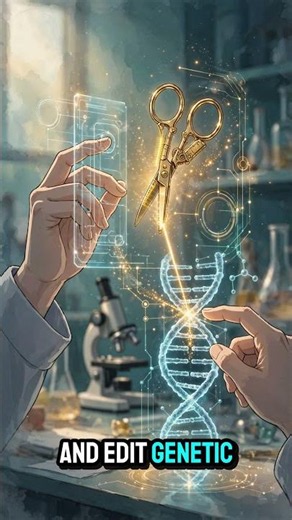 How CRISPR Works: The DNA Scissors Revolutionizing Medicine ✂️🧬 #educational #sciencefacts #stem