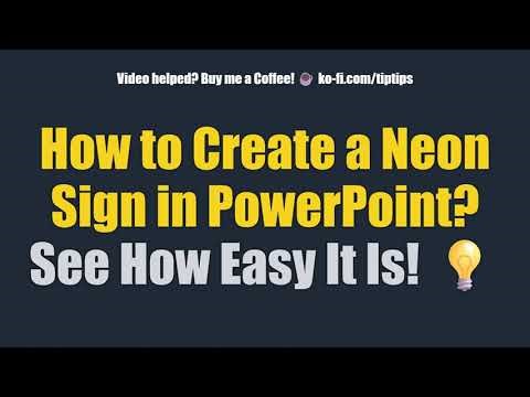 How to Create a Neon Sign in PowerPoint? See How Easy It Is! 💡