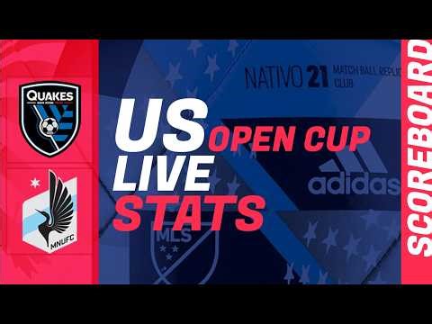 San Jose Earthquakes - Minnesota United : live scoreboard: US OPEN CUP 2026 today