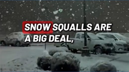 What is a snow squall?