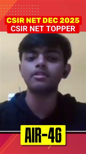 CSIR NET Chemistry Topper Sahil Mahapatra I AIR 46 I CSIR NET DEC 2025 Result I IFAS Testimonial