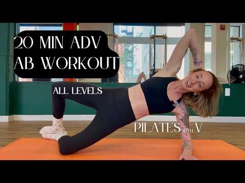 20 MIN DEEP CORE MAT PILATES WORKOUT (Advanced Pilates Flow)