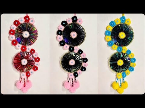 Romantic Pink Boho Wall Hanging from Recycled CDs 💿🌸✨ | Easy & Dreamy DIY