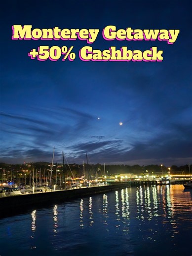 Stay in the heart of Monterey at Portola. Hotel and spa. Explore old fisherman's wharf, Enjoy Carmel, bakery treats and discover nearby attractions. Tap the green location tag and check for fifty percent cash back #risingstarpower #oceanfront #monterey #travel #traveltiktok
