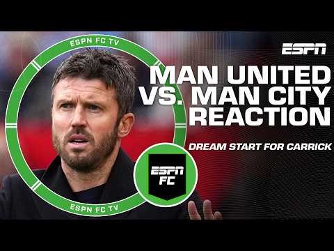 Manchester United vs. Manchester City FULL REACTION ⚽ 'Credit to Michael Carrick' 👏 | ESPN FC