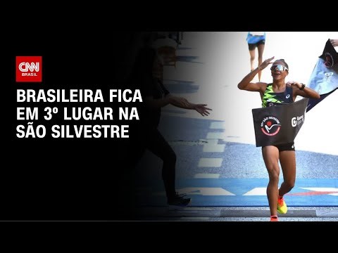 Brasil no pódio: Núbia Oliveira garante 3º lugar na 100ª São Silvestre | CNN NOVO DIA