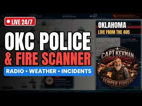 🔴 LIVE Oklahoma Police & Fire Scanner 24/7 | OKC Radio, Weather & Incidents | Mon Oct 26 AM