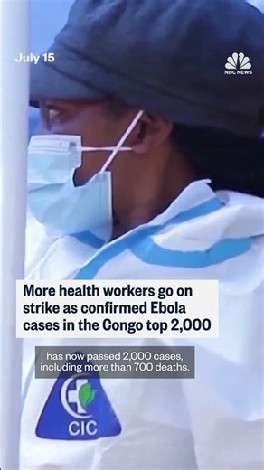 More health workers go on strike as confirmed Ebola cases in the Congo top 2,000