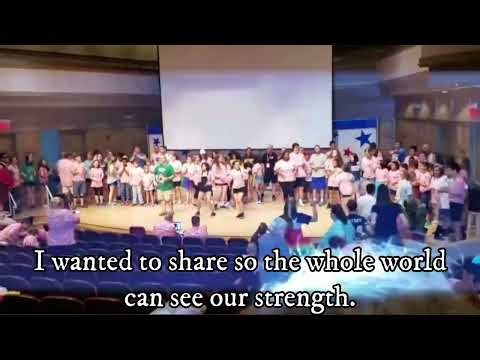 "This Is Me" Performed by childhood cancer survivors.