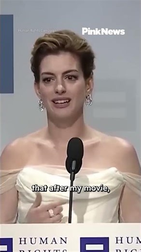 A clip of Anne Hathaway’s speech at the Human Rights Campaign’s 2018 National Dinner has resurfaced