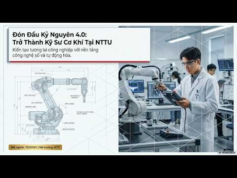 Đón Đầu Kỷ Nguyên 4.0 - Trở thành Kỷ sư Cơ khí tại NTTU