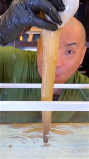 What Did You See? Seared Geoduck Sushi 🔥 #sushi