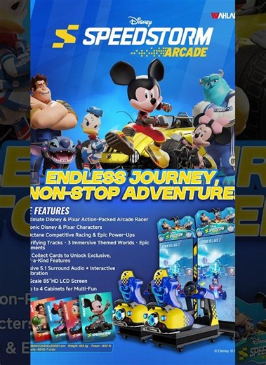 Disney Speedstorm Arcade | Race with your favorite Disney & Pixar characters!