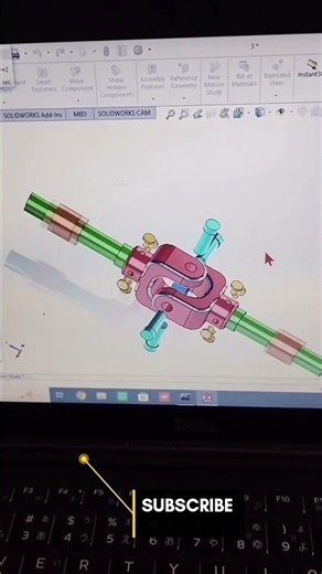 ⚙️ Universal Joint | 3D Modeling & Assembly in SolidWorks ||#SolidWorks#UniversalJoint#MechanicalCAD