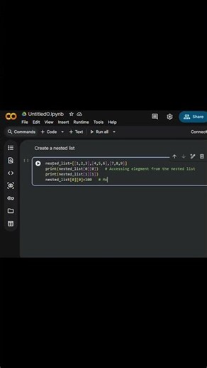 nested list #coding #python