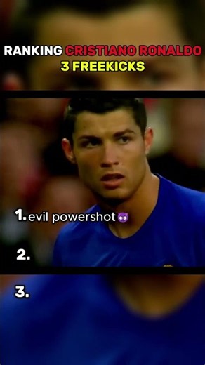 Ranking Cristiano Ronaldo 3 FREE KICKS😱 #ronaldo #football